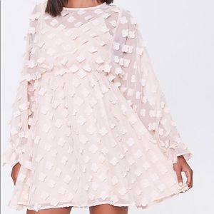 Clover-Embellished Fit & Flare Dress NWOT